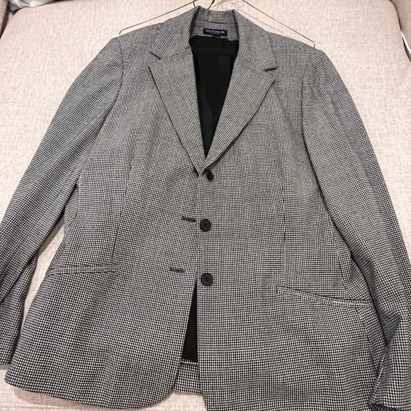 Ann Taylor Blazer and Pants Black and White Pattern - Picture 1 of 6